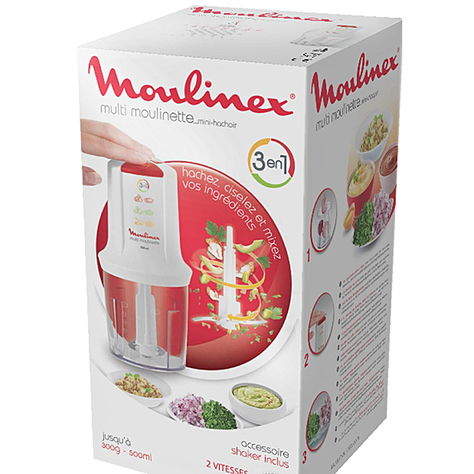 Moulinex Minihakmolen Moulinette DJ305110 Compact 0,6 L Wit | fnac België