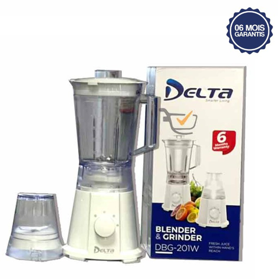 Mixeur Delta DBG-201W - 1,5L - 450W - 2 Bols - 6 Mois Garantis-iziwaycameroun