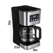 Machine à Café automatique Sokany 121E - 1,5 L( 12 tasses) -  950 W - Noir-iziwaycameroun