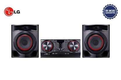 LG Mini chaîne X-BOOM CJ-44 - 480W - Noir - 06 mois garantis-iziwayCameroun	