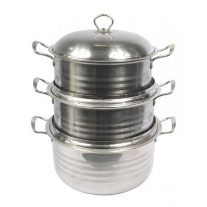 Image de Marmite - 3 Pièces - 3L, 5L et 10L - Gris - 1 Mois