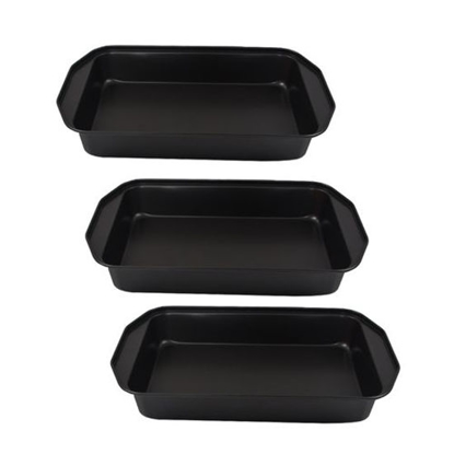 Image de Moule À Gateaux Rectangle - 3 Pièces - Gris
