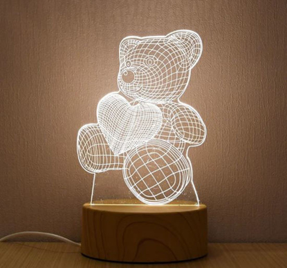 Image de Veilleuse 3D - Teddy l'ourson