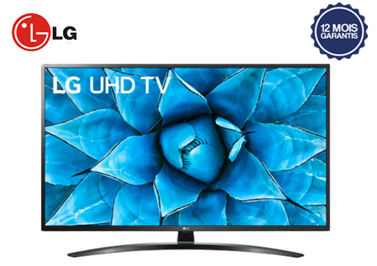Téléviseur LG 55" UN74 - Smart- UHD 4K - ThinQ AI - noir - 12 mois garantis-iziwayCameroun	