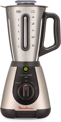 Agrandir l'image de Blender faciclic Steel Moulinex LM320A10 - 2 L - 550W - 2 L - 6 Mois Garantis Image de Blender faciclic Steel Moulinex LM320A10 - 2 L - 550W - 2 L - 6 Mois Garantis