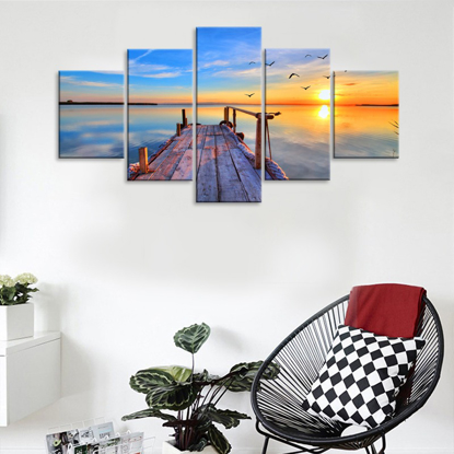 Image de Tableaux Decoration Murale Photo Image Artistique Photographie Graphique pont sur la mer