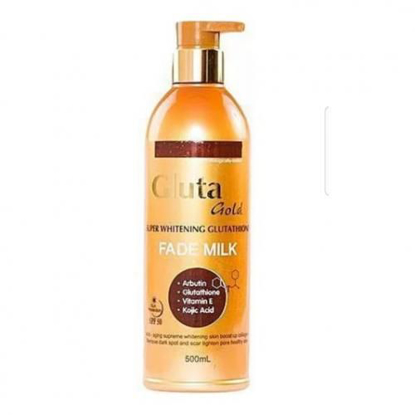 Agrandir l'image de Gluta Gold Lait Super Blanchissant au Glutathion - 500ml Image de Gluta Gold Lait Super Blanchissant au Glutathion - 500ml