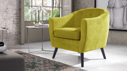 Agrandir l'image de Fauteuil en tissu - vert citron -80X80Cm Image de Fauteuil en tissu - vert citron -80X80Cm
