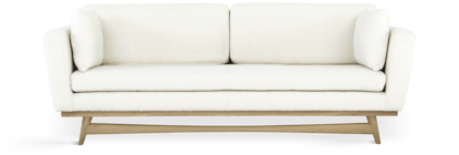 Agrandir l'image de Canapé blanc bois  style contemporain trois places blanche Image de Canapé blanc bois  style contemporain trois places blanche