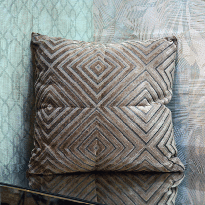 Image de COUSSIN 40X40CM 400 GRS 100%COTON CLR BEIGE FONCE