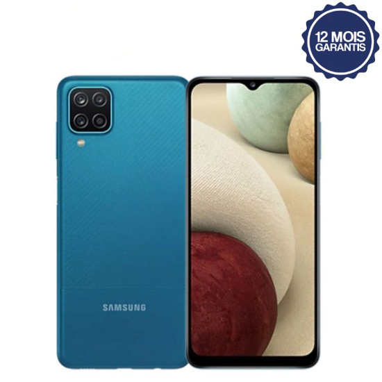 Samsung Galaxy A12 - 6.5" - 128Go/4GB - 48Mpx -  Capteur d'empreintes digitales - garantie 12 Mois-iziwaycameroun