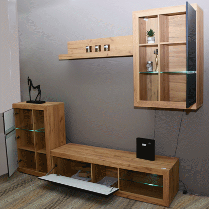 Agrandir l'image de MEUBLE TV ROSSO 266X41X186CM CLR NOIR BEIGE / 101206 Image de MEUBLE TV ROSSO 266X41X186CM CLR NOIR BEIGE / 101206
