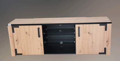 Agrandir l'image de MEUBLE TV LAZIO 168X40X57 CLR BOIS Image de MEUBLE TV LAZIO 168X40X57 CLR BOIS