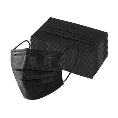 Image de Cache-Nez Jetable - 50 Pièces - Noir