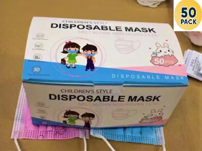 Image de Cache-Nez Jetable - 50 Pièces - Enfant