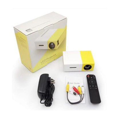 Agrandir l'image de Mini Projecteur A1 - Jaune Et Blanc Image de Mini Projecteur A1 - Jaune Et Blanc
