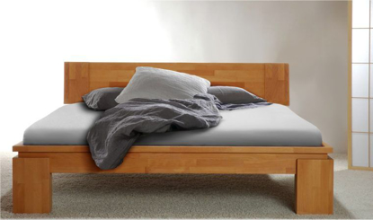 Image de 1 Lit style contemporain 160X190cm en bois SUR COMMANDE