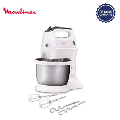 Batteur avec Bol Moulinex HM3121B1 - 300 W - 3.5 L - 5 Vitesses + Bouton Turbo - Blanc - 6mois Garantis Batteur avec Bol Moulinex HM3121B1 - 300 W - 3.5 L - 5 Vitesses + Bouton Turbo - Blanc - 6mois Garantis-iziwaycameroun