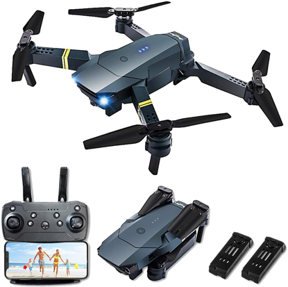 Agrandir l'image de Drone quadrirotor pliable E58 avec caméra HD 1080P,Vidéo en direct WiFi FPV, maintien d'altitude, mode sans tête, décollage / atterrissage à une touche Image de Drone quadrirotor pliable E58 avec caméra HD 1080P,Vidéo en direct WiFi FPV, maintien d'altitude, mode sans tête, décollage / atterrissage à une touche