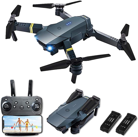 Image sur Drone quadrirotor pliable E58 avec caméra HD 1080P，Vidéo en direct WiFi FPV, maintien d'altitude, mode sans tête, décollage / atterrissage à une touche