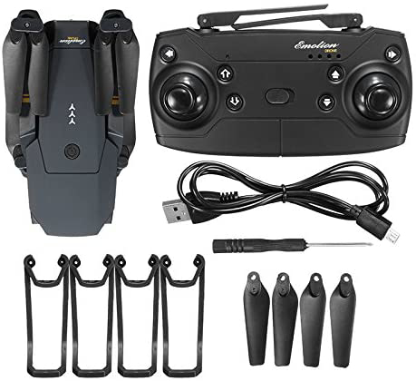 Drone Avec Caméra 1080P HD, Pliable, Décollage/Atterrissage 1 Touche, Flips 3D - NEUF