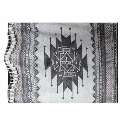 Image de TAPIS 100%COTON 160X230CM CLR MARRON 58907