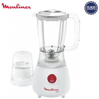 Blender Moulinex UNO LM2211BM + 1 Accessoire - 1,25 L - 350W - Blanc - 06 Mois Garantis Blender Moulinex UNO LM2211BM + 1 Accessoire - 1,25 L - 350W - Blanc - 06 Mois Garantis-iziwaycameroun