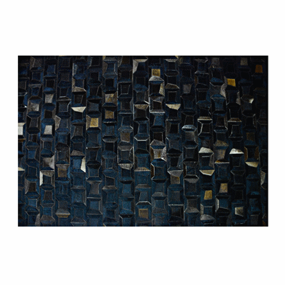 Image de TAPIS EN CUIR 160X230 CLR NOIR MARRON