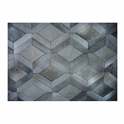 Image de TAPIS EN CUIR 160X230CM CLR GRIS CLAIR