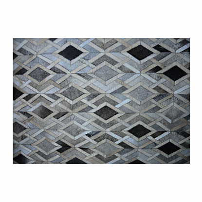 Image de TAPIS EN CUIR 160X230CM CLR GRIS BEIGE