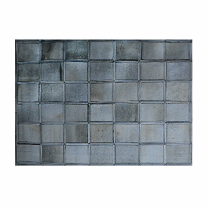 Image de TAPIS EN CUIR 160X230CM CLR GRIS 59568