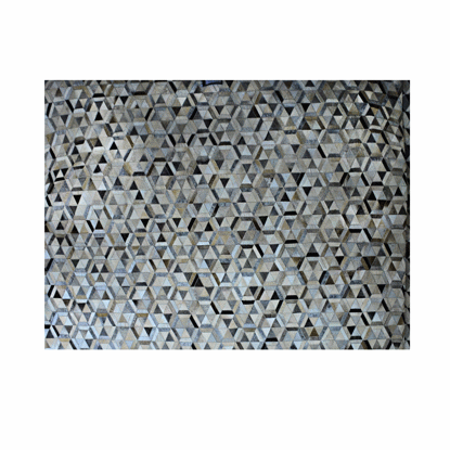 Image de TAPIS EN CUIR 190X290CM CLR GRIS BEIGE