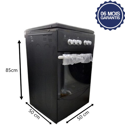 Cuisinière à Gaz Belle Vie F5C40G2-BL - 50x50x85 - Noir - 06 mois garantis Cuisinière à Gaz Belle Vie F5C40G2-BL - 50x50x85 - Noir - 06 mois garantis chez iziway cameroun