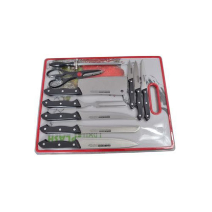 Image de Ustensile De Cuisine - 11 Pièces - Couteaux + Planche à Découper + Lime