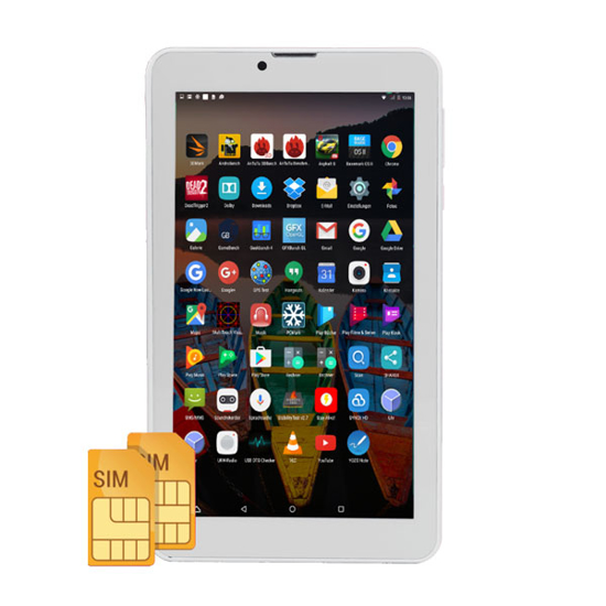 Image sur Tablette android  ecran 7 pouce – 4GB RAM -64GB Mémoire -WiFi & Bluetooth -Dual Caméra -Dual SIM