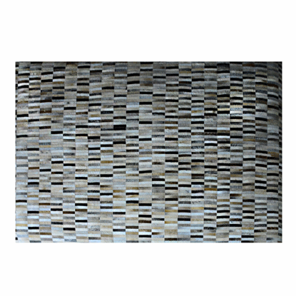 Image de TAPIS EN CUIR 190X290CM CLR NOIR MARRON BLANC