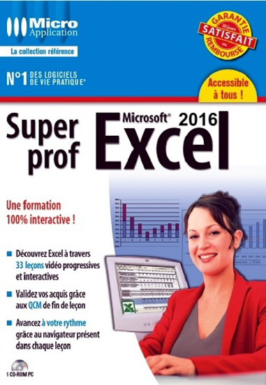 Image sur Dvd Multimédia - Super Prof Excel 2016 - Niveau débutant à expert