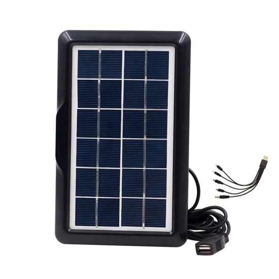 Image sur Plaque solaire pour recharger les téléphones 2,5W couleur noir
