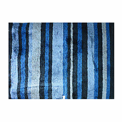 Image de TAPIS SHAGY 180X270 CLR BLEU/NOIR  57625