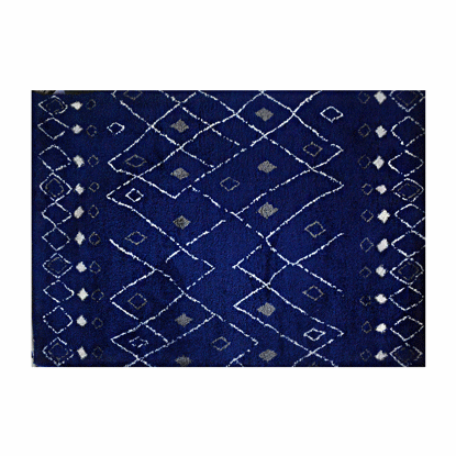 Image de TAPIS SHAGY 200X290 CLR BLEU / BLANC