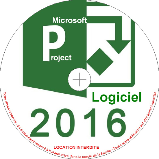 Image sur DVD LOGICIEL MICROSOFT PROJECT 2016 - 64 Bits