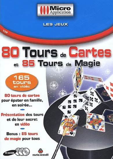 Image sur DVD LOGICIEL 80 TOURS DE CARTES ET 85 TOURS DE MAGIE (165 TOURS EN VIDEO)