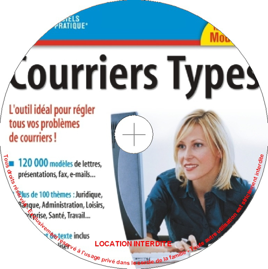 Image sur DVD LOGICIEL 120 000 Lettres et courriers types - Editeur : Micro application
