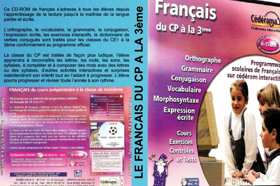 Image sur DVD Logiciel Le Français du CP à la 3ème