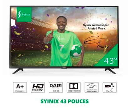 Agrandir l'image de Siyinix TV Led 43 Pouces Numérique - 43S610 - Décodeur et Régulateur Intégrés - Noir - 06Mois Garantis Image de Siyinix TV Led 43 Pouces Numérique - 43S610 - Décodeur et Régulateur Intégrés - Noir - 06Mois Garantis