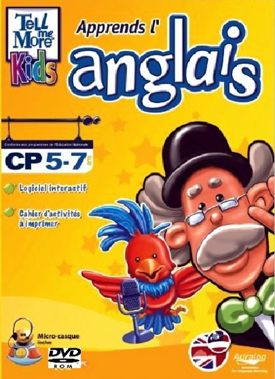 Image sur DVD TELL ME MORE KIDS APPRENDS L'ANGLAIS / CP (5-7 ans)