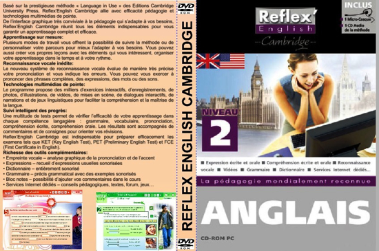Image sur DVD Logiciel Reflex’ English - Cambridge - Niveau 2