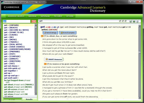 Image sur DVD LOGICIEL CAMBRIDGE ADVANCED LEARNER'S DICTIONARY - 4TH EDITION