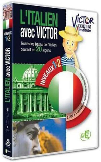 Image sur DVD VIDEO - L'ITALIEN AVEC VICTOR NIVEAU 1 ET 2 (5 heures)
