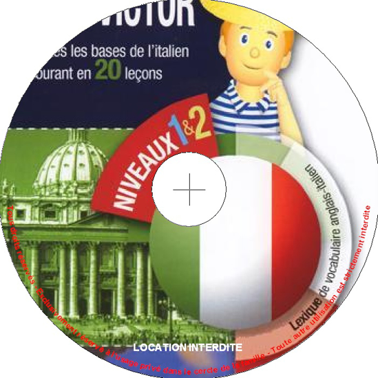 Image sur DVD VIDEO - L'ITALIEN AVEC VICTOR NIVEAU 1 ET 2 (5 heures)